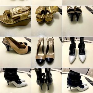 different shoes and brands good condition some of them new just no tags